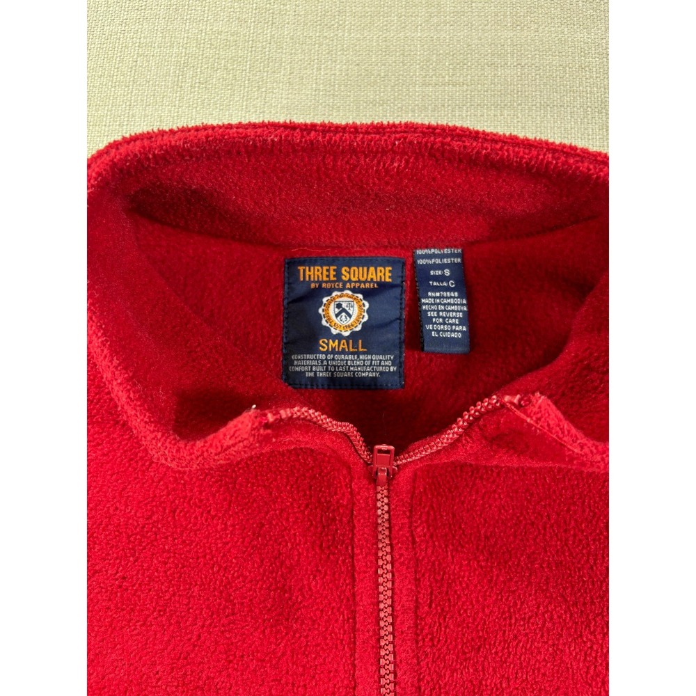 Three Square Alabama Crimson Tide Full Zip Red Fleece Size Small - Picture 7 of 10